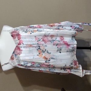 Inc spaghetti strap cold shoulder top